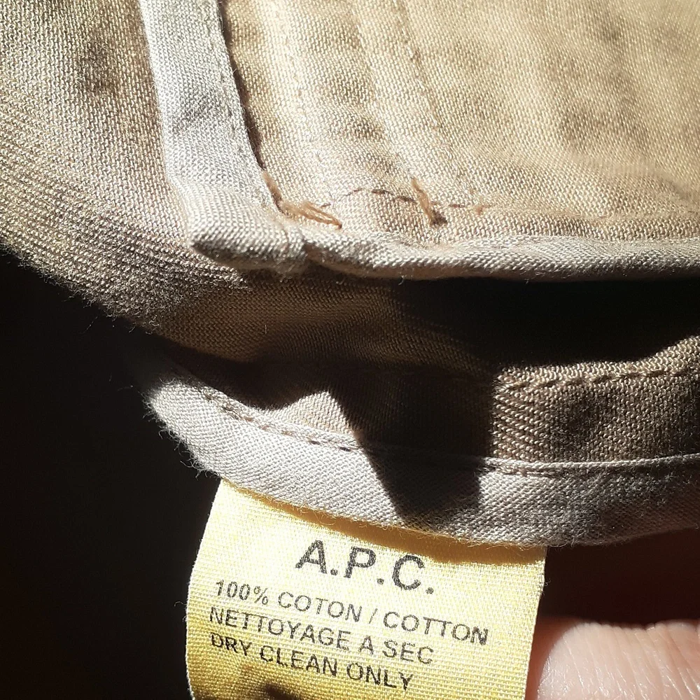 A.P.C. Single Breasted Short Classic Beige Tan Camel Cotton Trenchcoat Size 34 - Picture 10 of 10